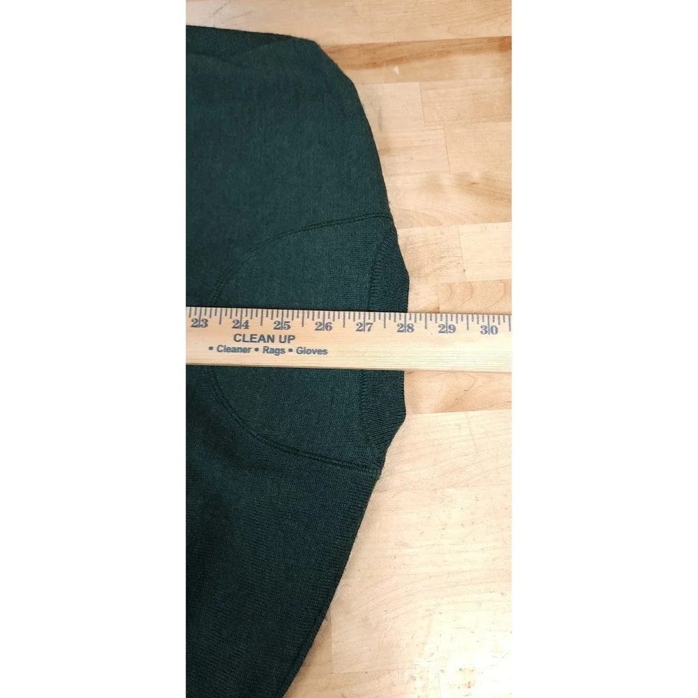 Orvis Mens VNeck Merino Wool V-Neck Pullover Sweater Size XL‎ Green